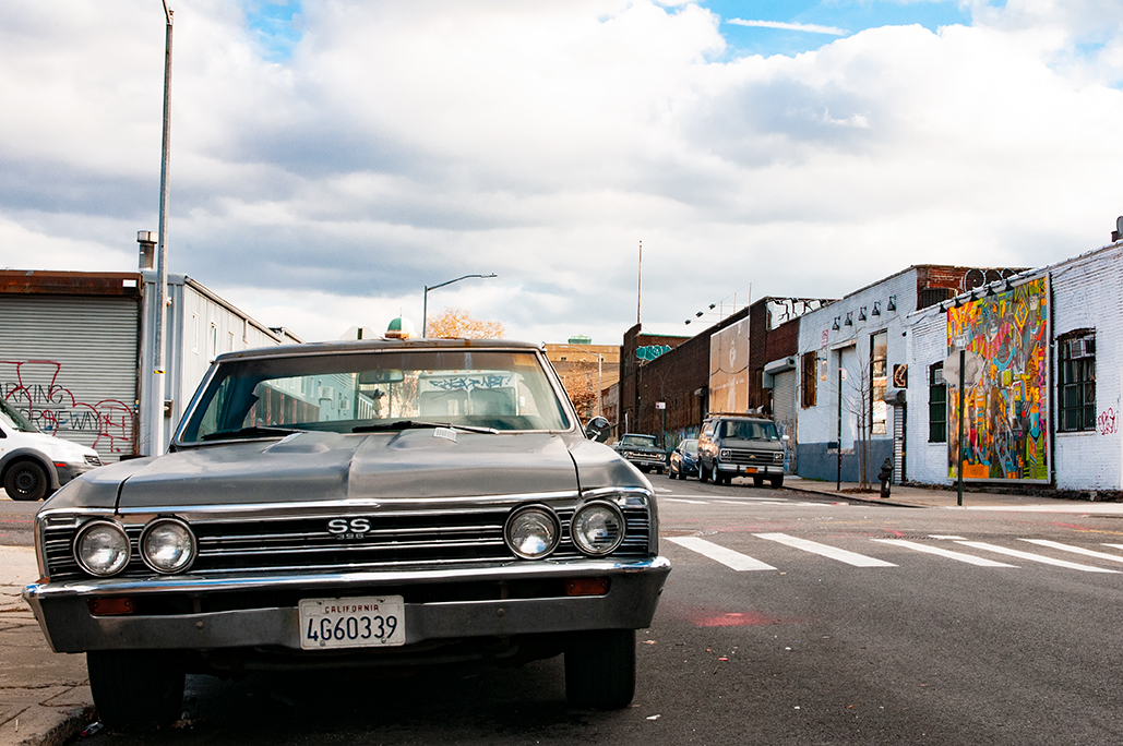 Old Chevrolet in Brooklyn. New York 2018