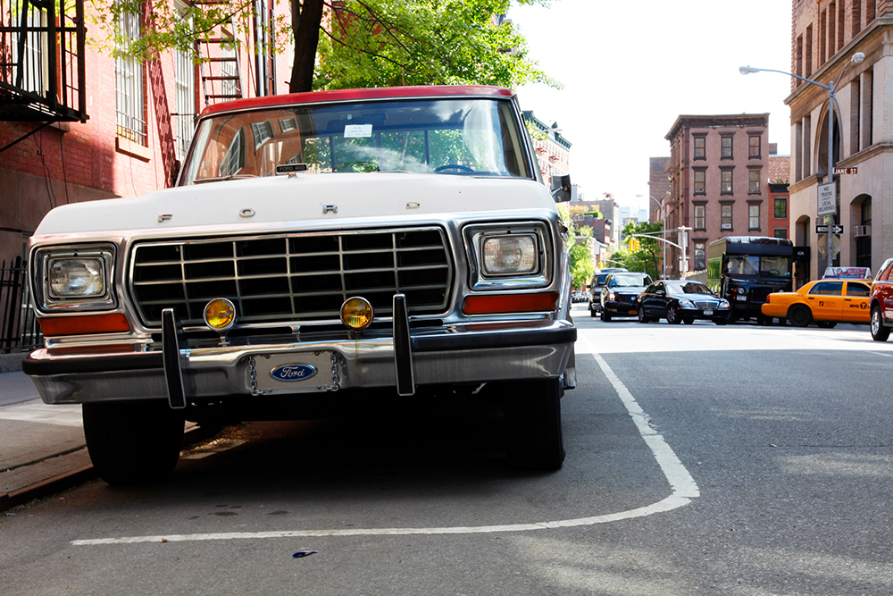 Old Ford car in West Village. New York 2011